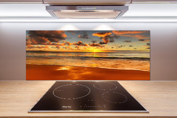 Keuken achterwand Zonsondergangstrand