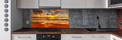 Keuken achterwand Zonsondergangstrand