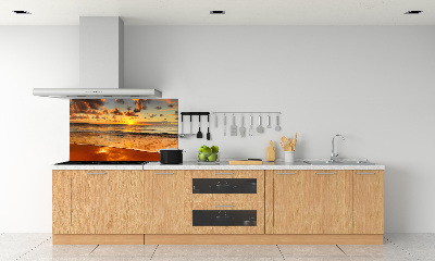 Keuken achterwand Zonsondergangstrand
