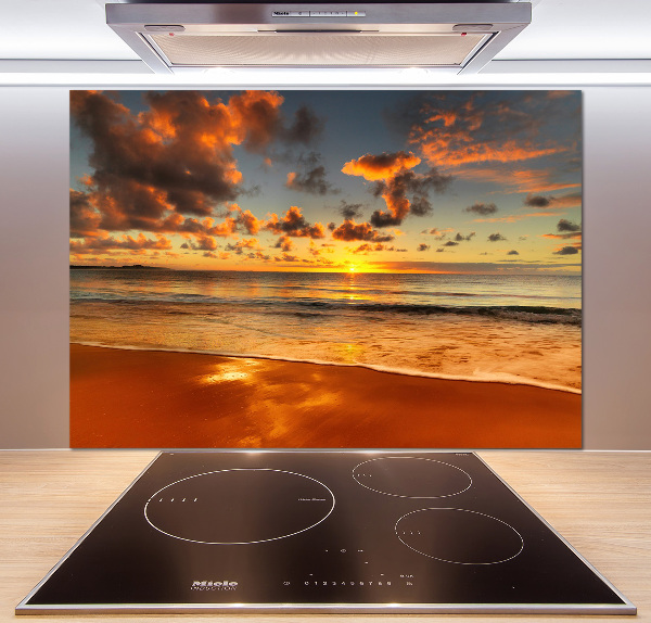 Keuken achterwand Zonsondergangstrand