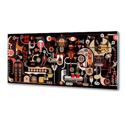 Spatplaat keuken Koffieproductie