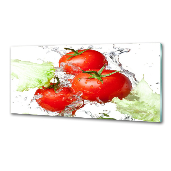 Achterwand keuken Tomaten en sla