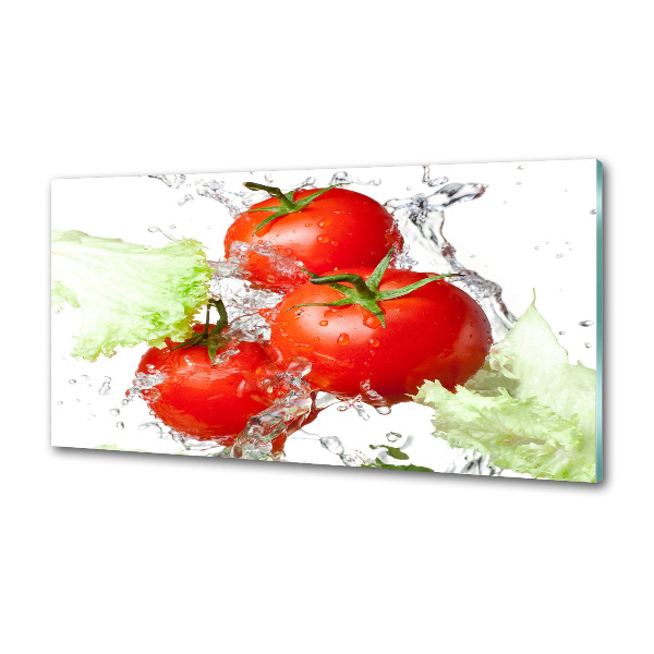 Achterwand keuken Tomaten en sla