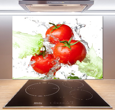 Achterwand keuken Tomaten en sla