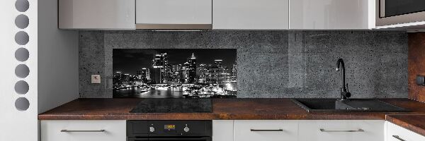 Achterwand keuken Sydney 's nachts