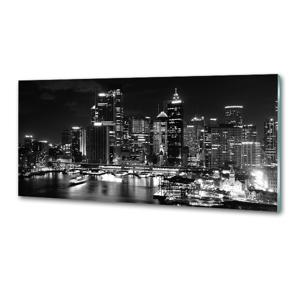 Achterwand keuken Sydney 's nachts