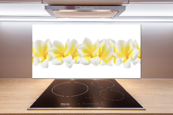 Glazen achterwand keuken Plumeria