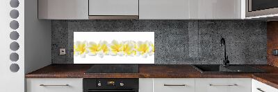 Glazen achterwand keuken Plumeria