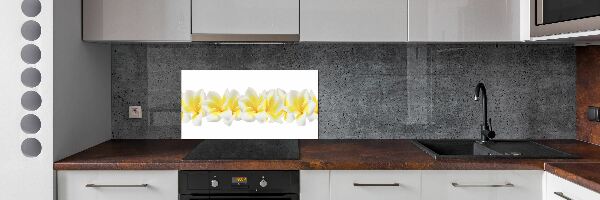 Glazen achterwand keuken Plumeria