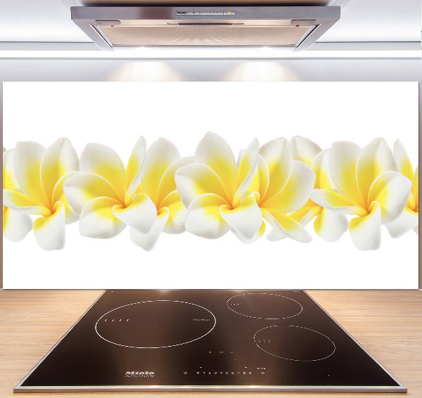 Glazen achterwand keuken Plumeria