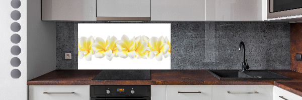 Glazen achterwand keuken Plumeria