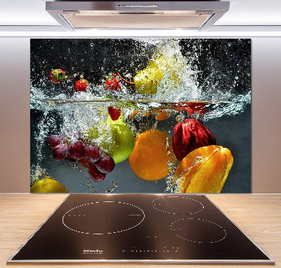 Spatscherm keuken Fruit en groenten