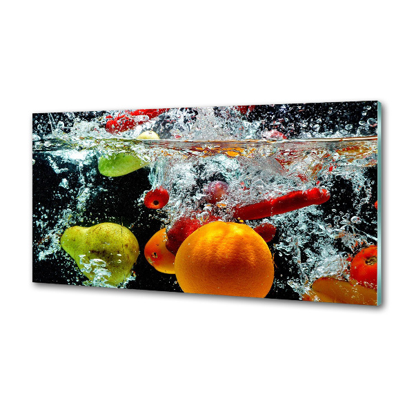 Keuken achterwand Fruit onder water