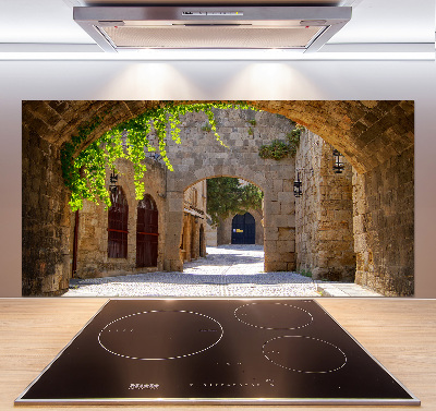 Spatscherm keuken Charmante straatjes