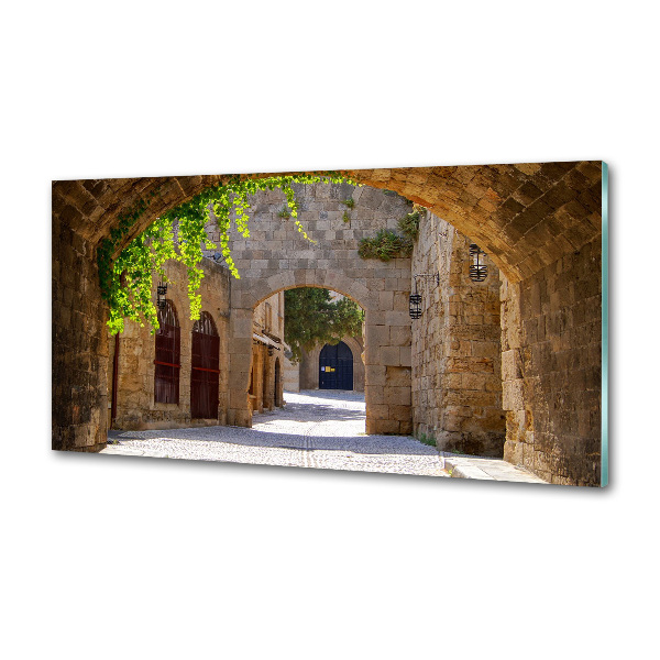 Spatscherm keuken Charmante straatjes