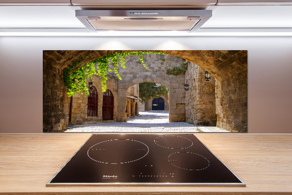 Spatscherm keuken Charmante straatjes