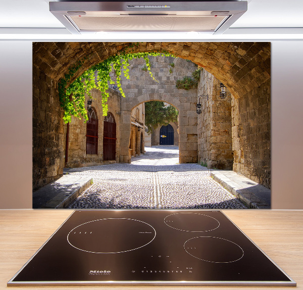 Spatscherm keuken Charmante straatjes