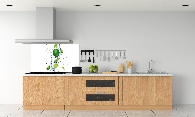 Glazen achterwand keuken Limoenen en water