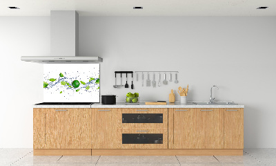 Glazen achterwand keuken Limoenen en water