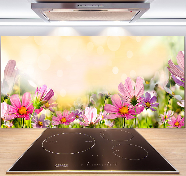 Spatplaat keuken Klaprozen