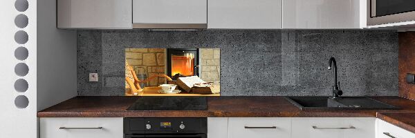 Spatscherm keuken Haard