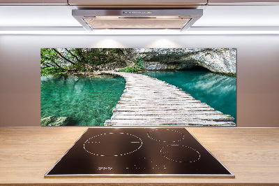 Glazen achterwand keuken Plitvice-meren