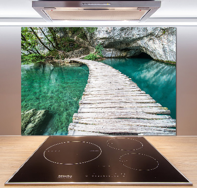 Glazen achterwand keuken Plitvice-meren