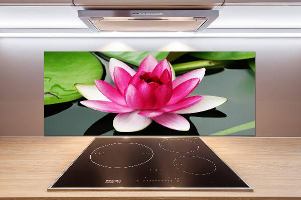 Glazen achterwand keuken Waterlelie