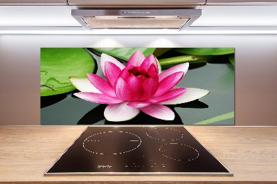 Glazen achterwand keuken Waterlelie