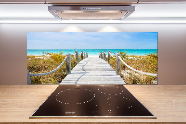 Achterwand keuken Pad langs de zee
