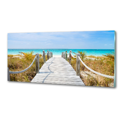 Achterwand keuken Pad langs de zee