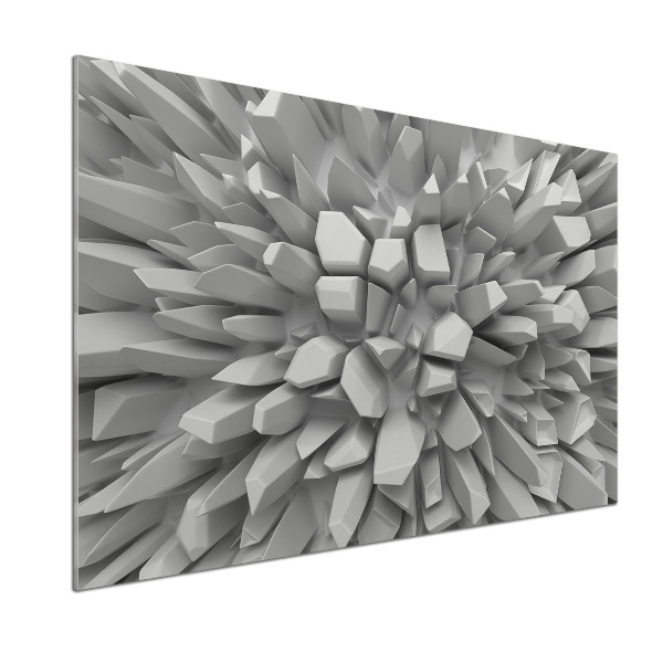 Glazen achterwand keuken 3D-abstractie
