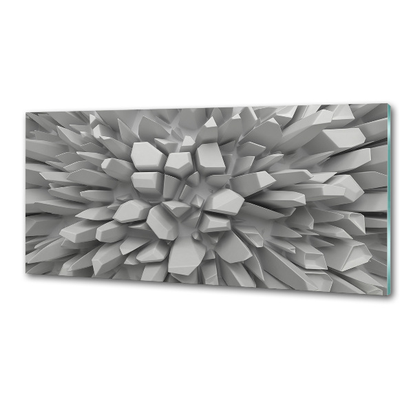 Glazen achterwand keuken 3D-abstractie