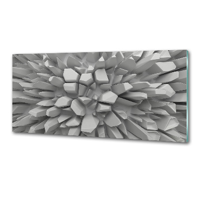 Glazen achterwand keuken 3D-abstractie