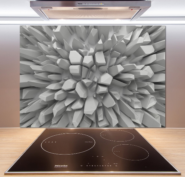 Glazen achterwand keuken 3D-abstractie