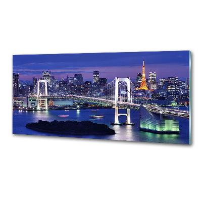 Glazen achterwand keuken Tokyo-brug