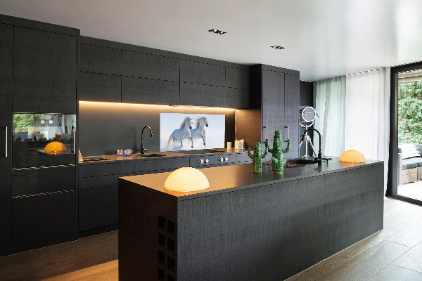 Keuken achterwand Twee paarden in de sneeuw