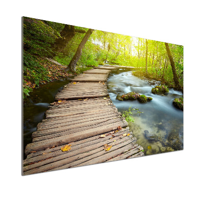 Keuken achterwand Pad langs de rivier