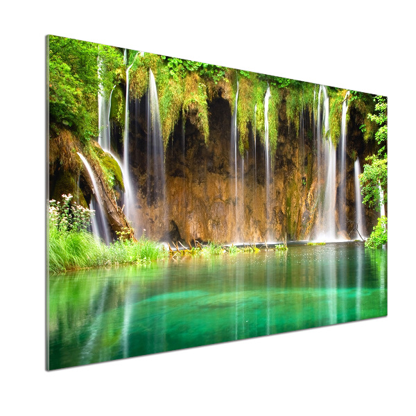Glazen achterwand keuken Plitvice-meren