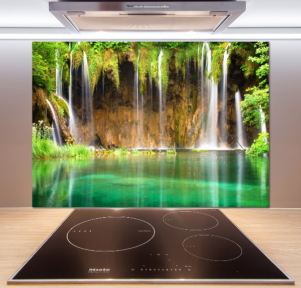 Glazen achterwand keuken Plitvice-meren