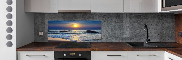 Achterwand keuken Zonsondergang aan zee