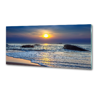 Achterwand keuken Zonsondergang aan zee