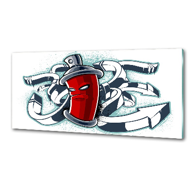 Spatscherm keuken Graffiti