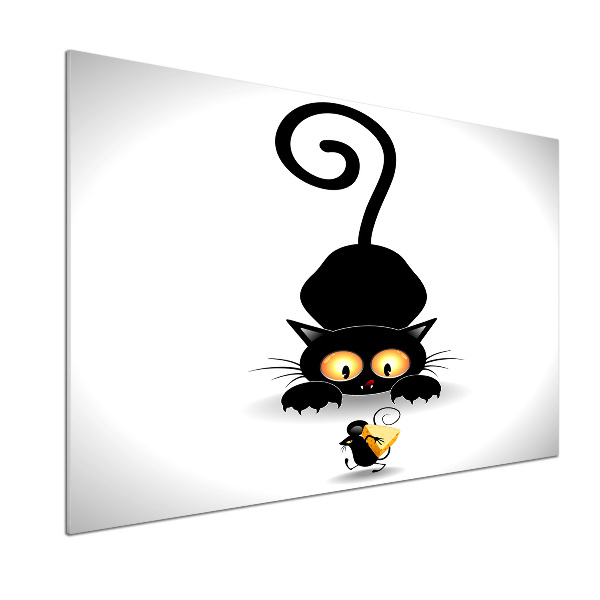 Keuken achterwand Kat en muis