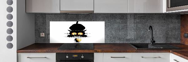Keuken achterwand Kat en muis
