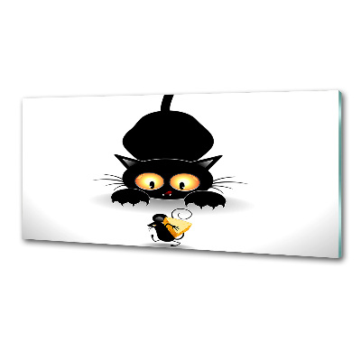 Keuken achterwand Kat en muis