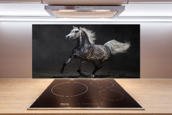 Achterwand keuken Grijze Arabische paard