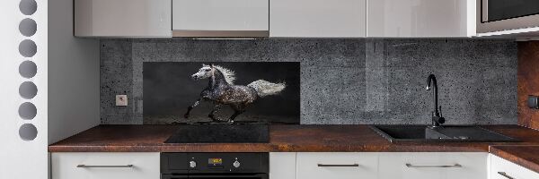 Achterwand keuken Grijze Arabische paard
