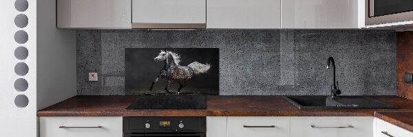 Achterwand keuken Grijze Arabische paard