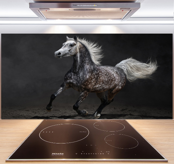 Achterwand keuken Grijze Arabische paard